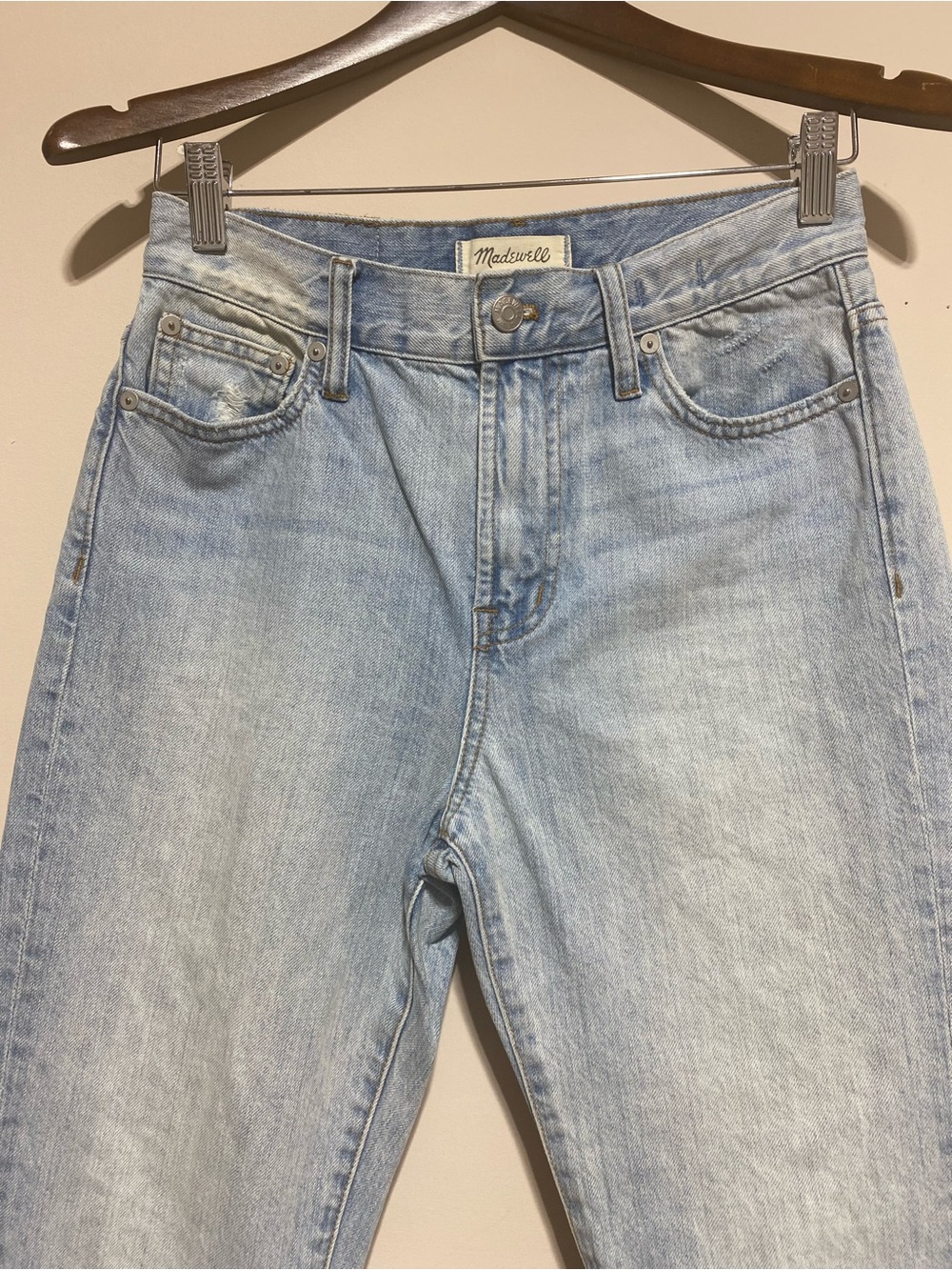 Madewell “The Perfect Vintage Jean” Light Wash 100% Cotton Size 25 - Picture 4 of 13